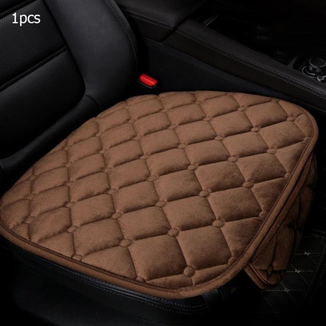Plush Car Seat Covers Front Rear Full Set Choose Car Seat Cushion Car Memory Foam Heightening Seat Cushion Plush Seat Pad Protector Car Accessories  Lower Back Pain Relief Cushion Anti-Slip