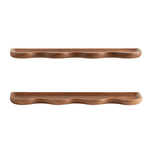 Alezar Wood Shelf Set