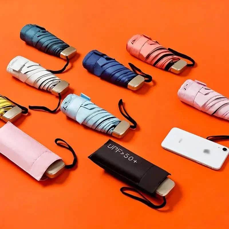 Pocket Windproof UV50 Anti-sunburn Rain Umbrella