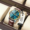 POEDAGAR Luxury Men's Quartz Watch - Waterproof, Luminous, Date Display, High-Quality Leather Strap, Sporty Design
