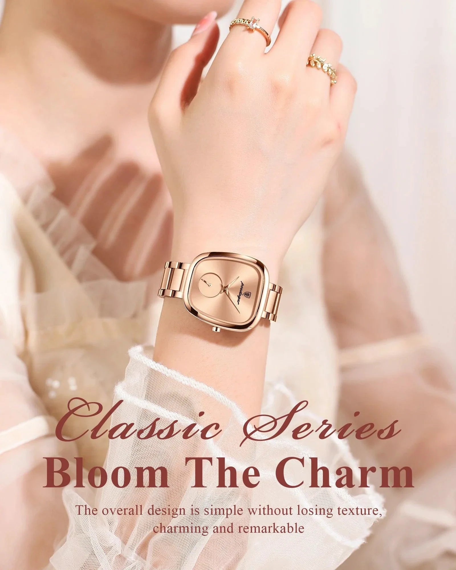 POEDAGAR Elegant Women's Quartz Watch - Waterproof Stainless Steel Timepiece for Confident Ladies