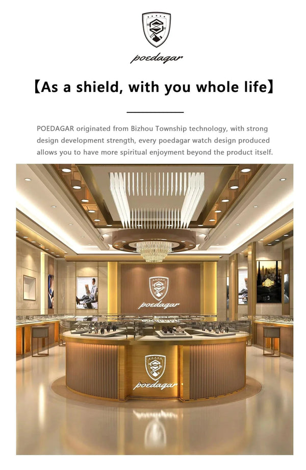 POEDAGAR Elegant Women's Quartz Watch - Waterproof Stainless Steel Timepiece for Confident Ladies