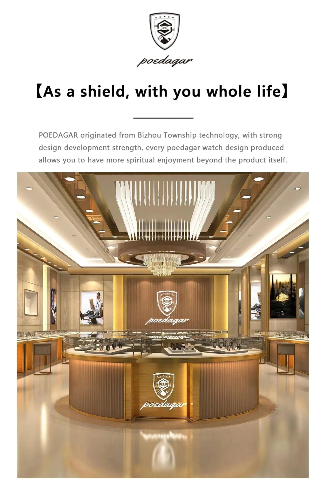 POEDAGAR Military Square Watch for Men - Waterproof, Luminous, Date & Week Display, Stainless Steel Quartz