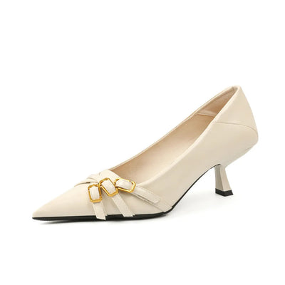 Point Toe Low Heel Pumps