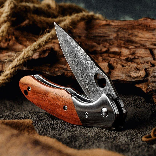 Polar Pocket Knife with Exotic Sandal Wood Handle - Gifts for You 'n Me