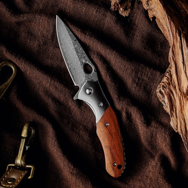 Polar Pocket Knife with Exotic Sandal Wood Handle