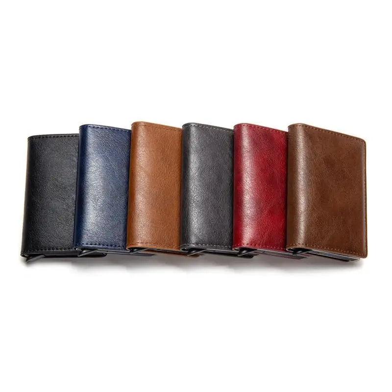 Pop Up Mini Wallet Metal Business Wallet For Man And Women Smart Slim Wallet Holder Excellent Gift For Businessman