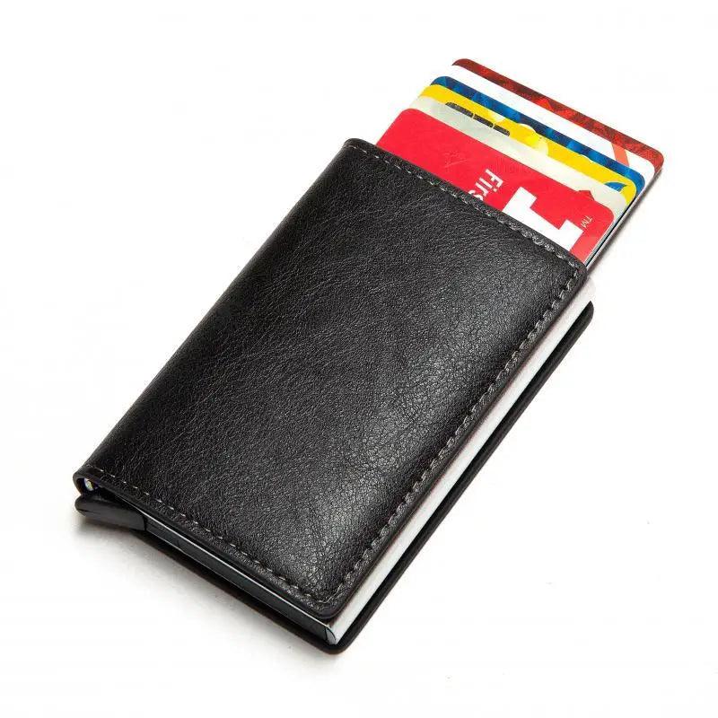 Pop Up Mini Wallet Metal Business Wallet For Man And Women Smart Slim Wallet Holder Excellent Gift For Businessman