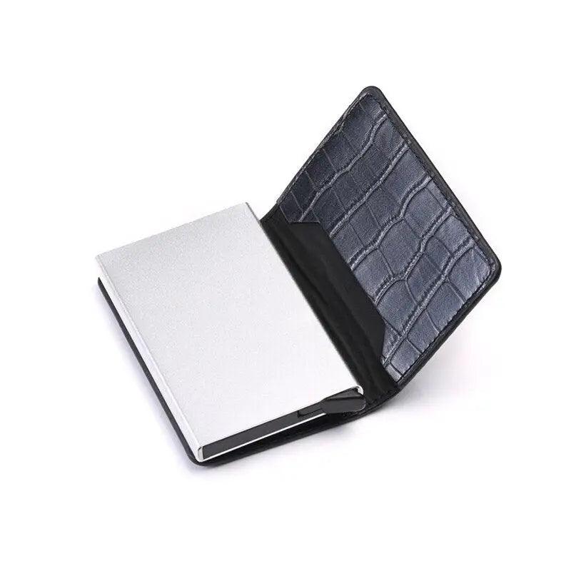 Pop Up Mini Wallet Metal Business Wallet For Man And Women Smart Slim Wallet Holder Excellent Gift For Businessman