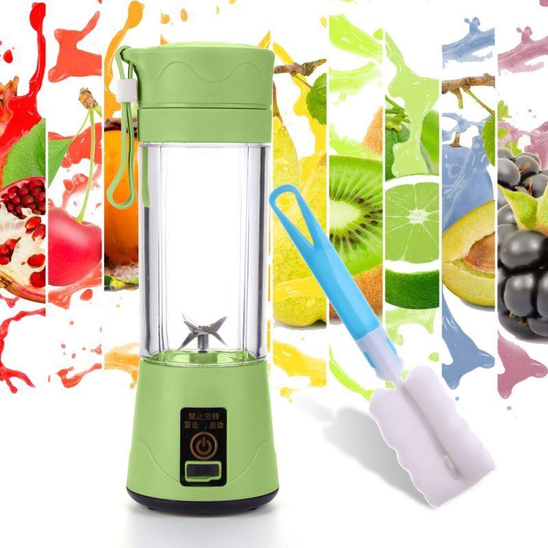 Portable Blender Mini Mixer Electric Juicer Machine Fresh Fruit Juice Blender Smoothie Maker Blender Cup Bottle A Travel Kitchen Portable USB Electric Fruit Juicer Squeezer Bottle Kitchen Tool for Orange Lemon