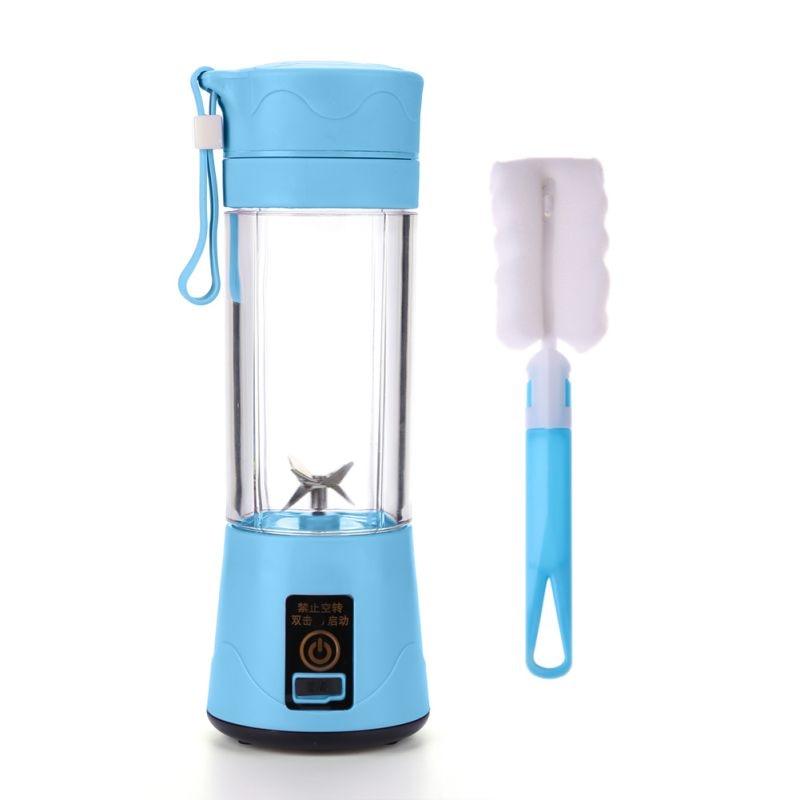Portable Blender Mini Mixer Electric Juicer Machine Fresh Fruit Juice Blender Smoothie Maker Blender Cup Bottle A Travel Kitchen Portable USB Electric Fruit Juicer Squeezer Bottle Kitchen Tool for Orange Lemon