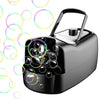 Portable Bubble Blowing Machine  with 2 Speeds Handle 3000-4000 Bubbles Per Minute Plug-In Battery Powered
