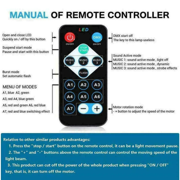 Portable Disco Party Light with LED & Sound Feature for Dance, DJ and Events
