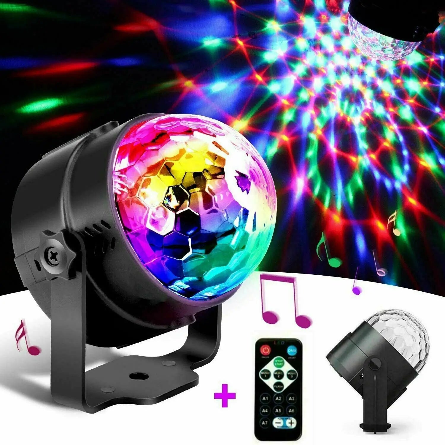 Portable Disco Party Light with LED & Sound Feature for Dance, DJ and Events