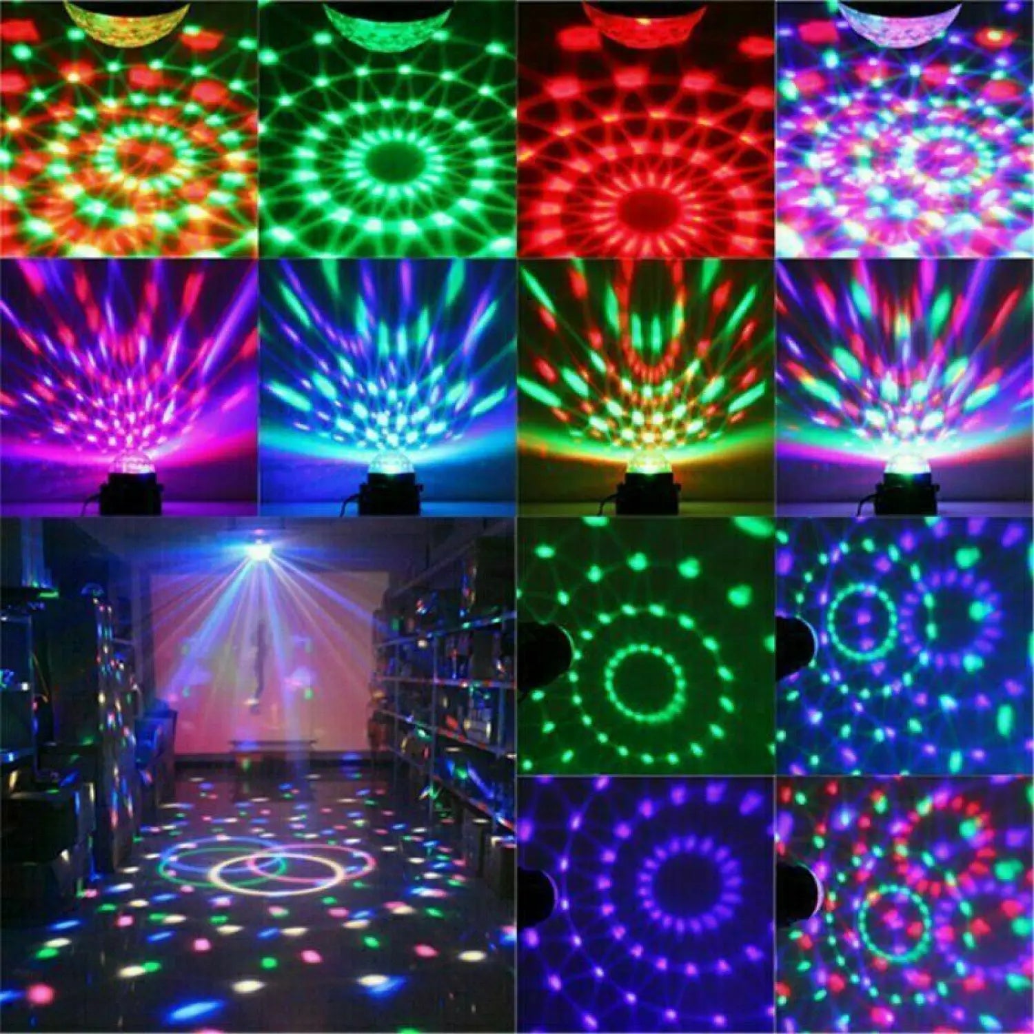Portable Disco Party Light with LED & Sound Feature for Dance, DJ and Events