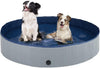 Portable Dog Swimming Pool Pet Bath Tub Foldable Leak-proof PVC Safe Pet Supplies with Drain Easy Clean Dog Accessories Foldable Dog Pool for Large Dogs Portable Plastic Hard Outdoor Swimming Pool Pet Bath Pool