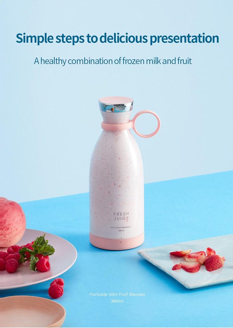 Portable Electric Juicer Blender Usb Mini Fruit Mixers Juicers Fruit Extractors Food Milkshake Multifunction Juice Maker Machine Personal Size Small Blender for Shakes Juice & Smoothies Mini Blender