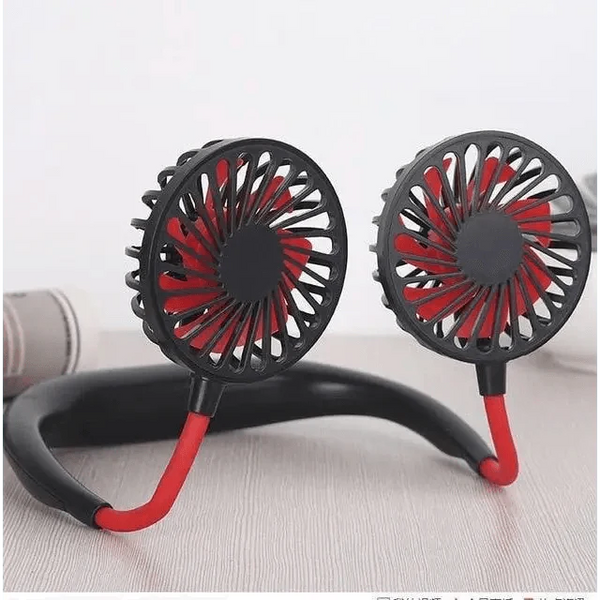 Portable Hanging USB Neck Fan Lazy Hanging Neck Small Wearable Personal Mini Electric Fans 3 Speed Adjustments Hands Free Design For Summber