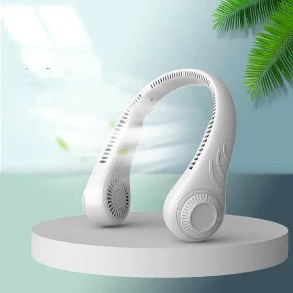Portable Hanging USB Neck Fan Lazy Hanging Neck Small Wearable Personal Mini Electric Fans 3 Speed Adjustments Hands Free Design For Summber