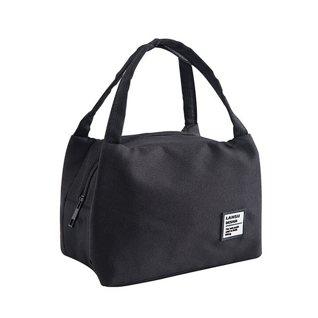 Portable Lunch Bag Thermal Insulated Lunch Box Tote Cooler Bag Bento Pouch Lunch Container School Food Storage Bags