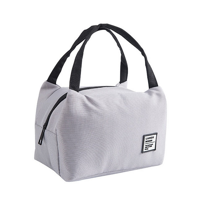 Portable Lunch Bag Thermal Insulated Lunch Box Tote Cooler Bag Bento Pouch Lunch Container School Food Storage Bags