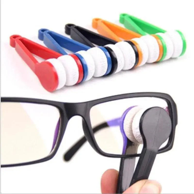 Portable Mini Soft Eye Glasses Lens Cleaning Colorful Brush Cleaner Wipe Microfiber Spectacles Eyeglass Eyewear Cleaner