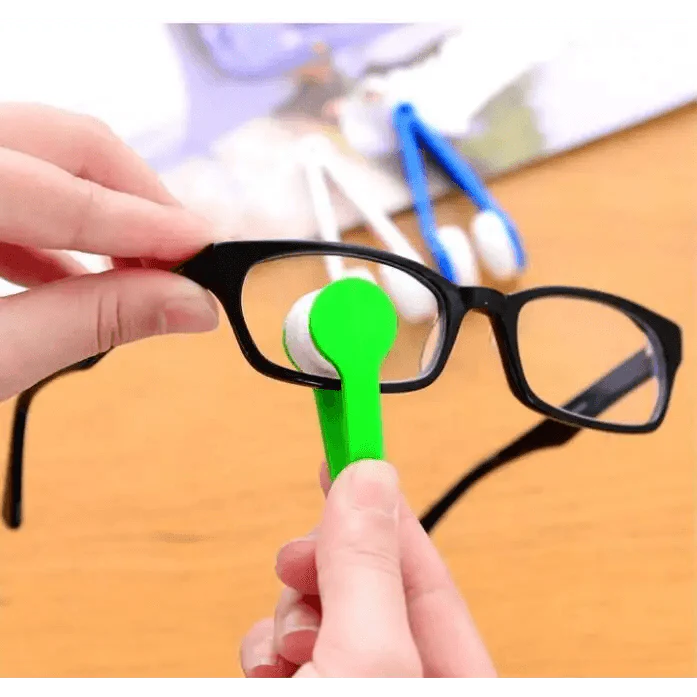 Portable Mini Soft Eye Glasses Lens Cleaning Colorful Brush Cleaner Wipe Microfiber Spectacles Eyeglass Eyewear Cleaner