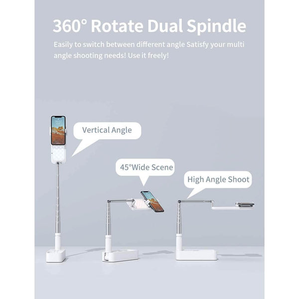 Portable Phone Holder with LED Dimmable Light