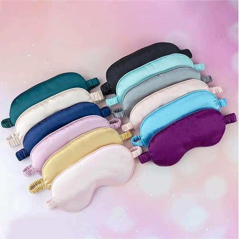 Portable Sleeping Eye Mask Cover Eye Patch Smooth Blindfold Rest Relax Eye Cover Soft And Comfortable Night Blindfold For Women