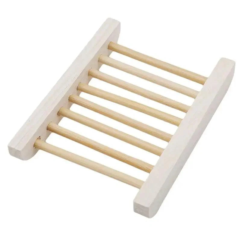 Portable Soap Dishes Natural Wood Soap Tray Holder Dish Storage Bath Shower Plate Home Bathroom Wash Soap Holder Home Bamboo Wood Soap Holder Bathroom Wooden Soap Case Hand Craft Bathtub Shower Dish Accessories