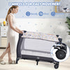 Portable Baby Playard with Changing Table Bassinet and Music Box-Multicolor