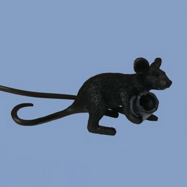 Postmodern Resin Animal Rat Mouse Table Lamp Small Mini Mouse Cute LED Night Lights Home Décor Desk Lights Bedside Lamp Decorative Table Lamp Cute Study Lamps for Bedroom Décor