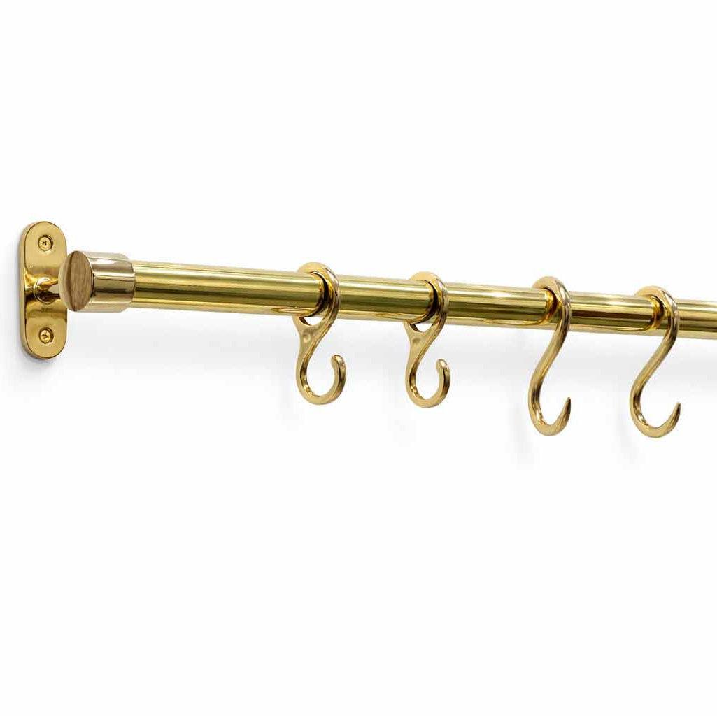 Pot Rail – Unlacquered Polished Brass