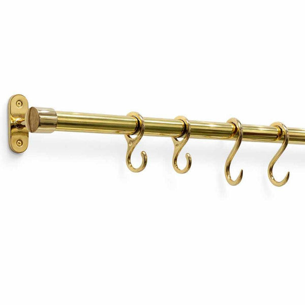 Pot Rail – Unlacquered Polished Brass