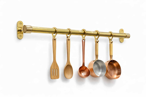 Pot Rail – Unlacquered Polished Brass