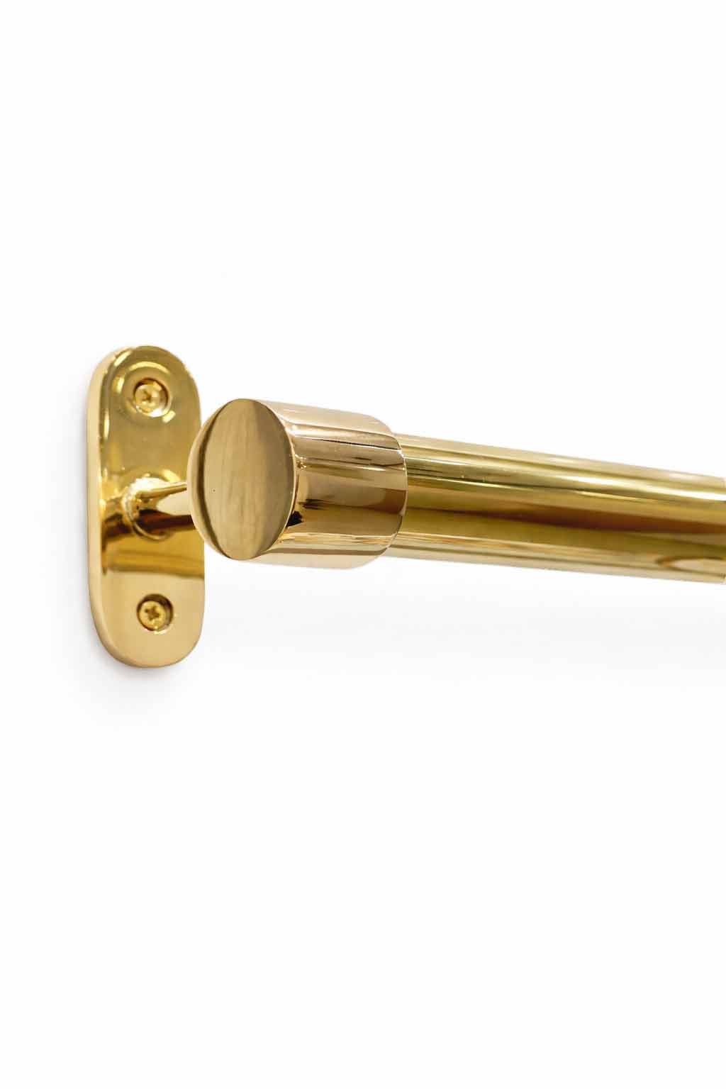 Curtain Rail – Unlacquered Polished Brass