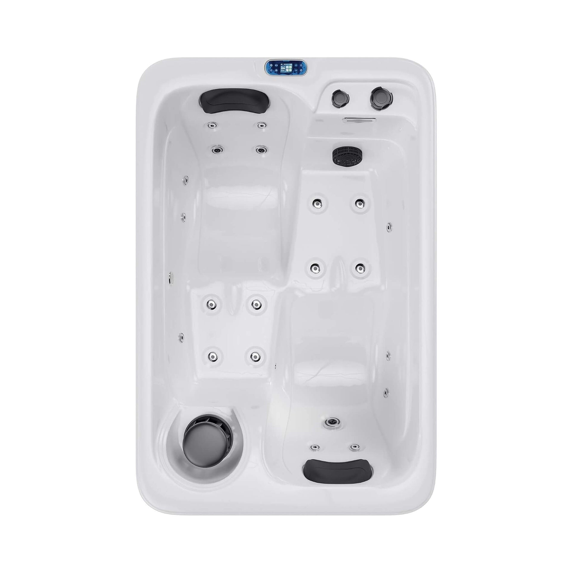 Premium 2-Person Outdoor Hot Tub W/ 15 Stainless Steel Jets (SAK92015)