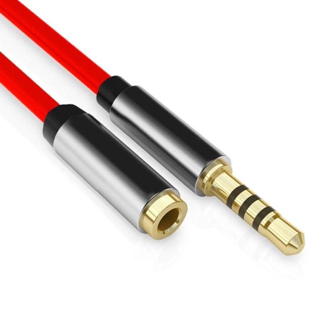 Premium 3.5mm 1m/2m/3-m  AUX Headphone Cable Jack For Car  Speaker Mobile Phone Headphones