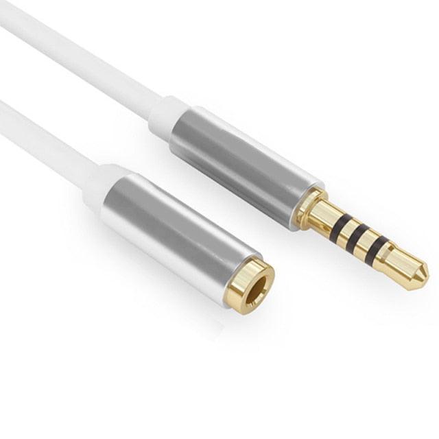 Premium 3.5mm 1m/2m/3-m  AUX Headphone Cable Jack For Car  Speaker Mobile Phone Headphones