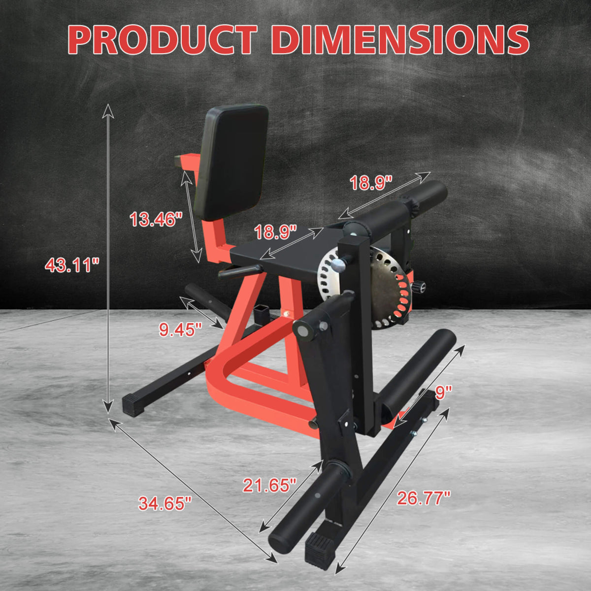 Premium 3-In-1 Multi-Functional Adjustable Leg Extension And Curl Machine For Lower Body Workouts (SAK21427)