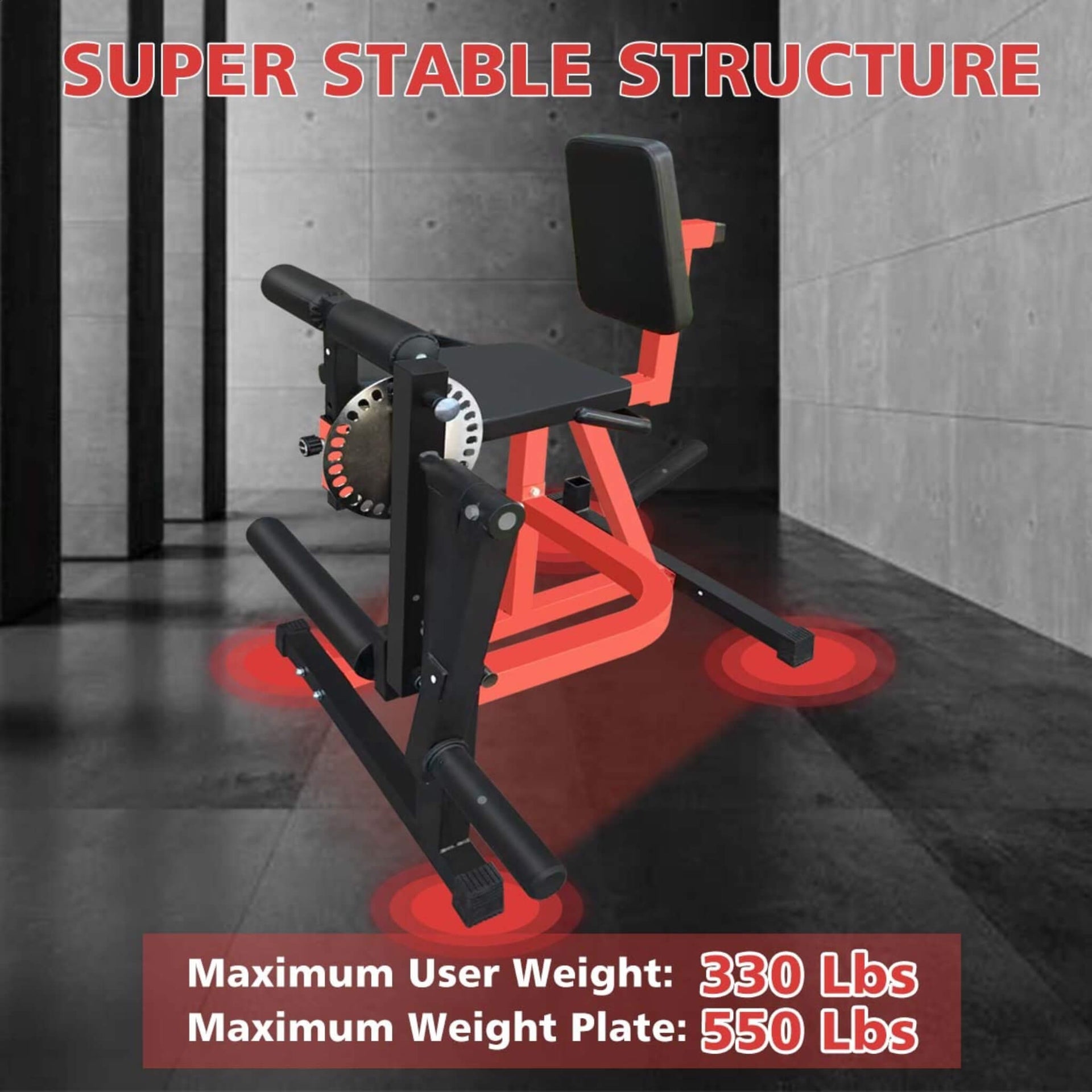 Premium 3-In-1 Multi-Functional Adjustable Leg Extension And Curl Machine For Lower Body Workouts (SAK21427)