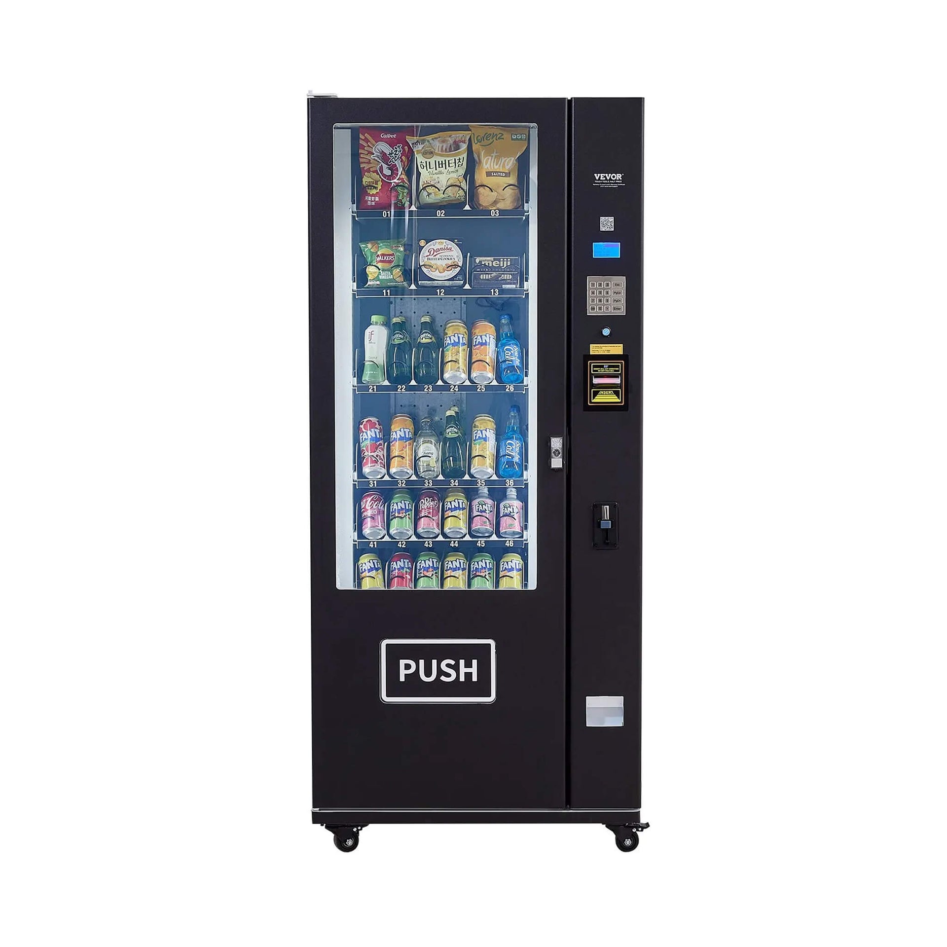 Premium 36-Slot Combo Vending Machine With ICT Bill And Coin Acceptor (SAK31832)