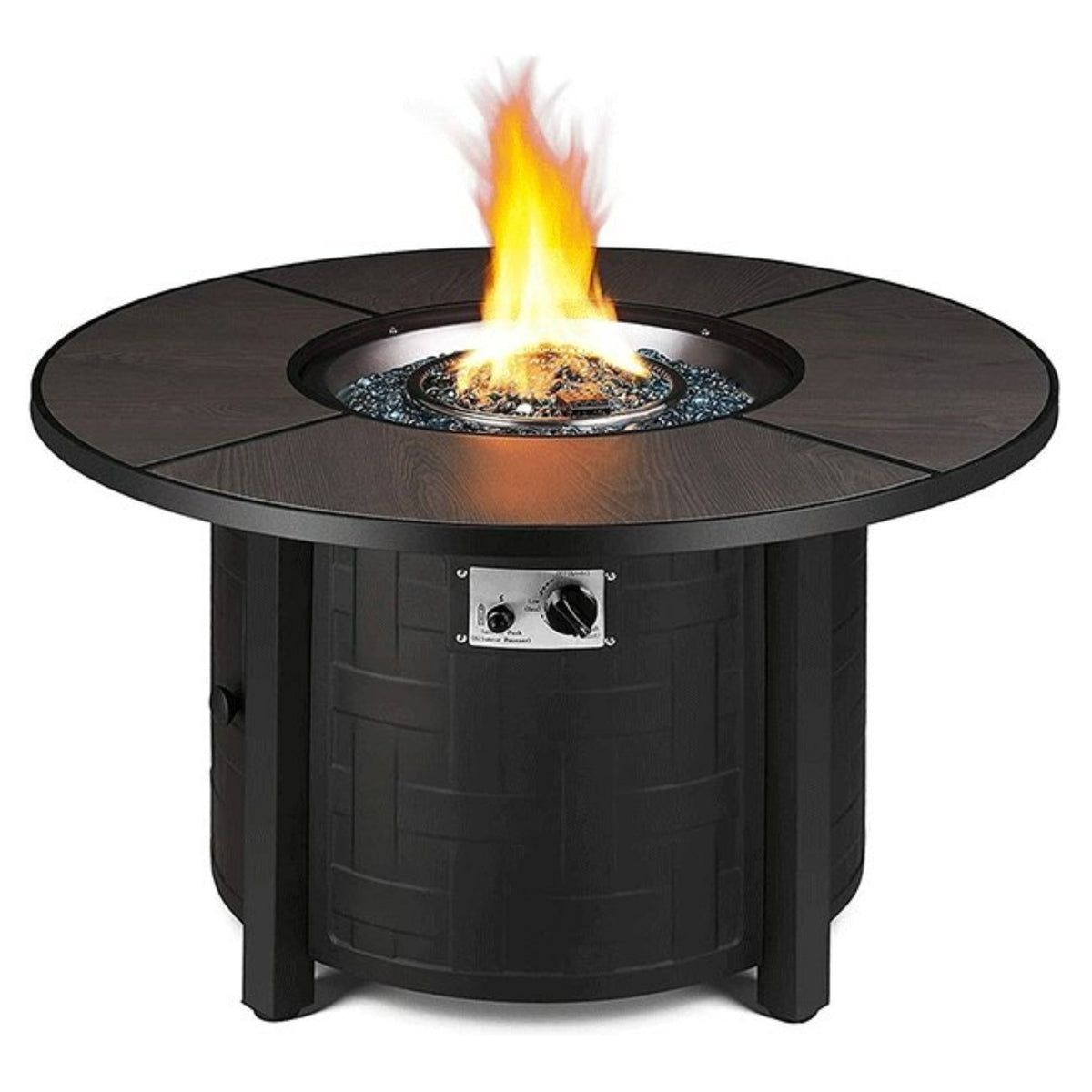 Premium 42-Inch Outdoor 50K BTU Propane Patio Gas Fire Pit Coffee Table W/ Cover (SAK95331)