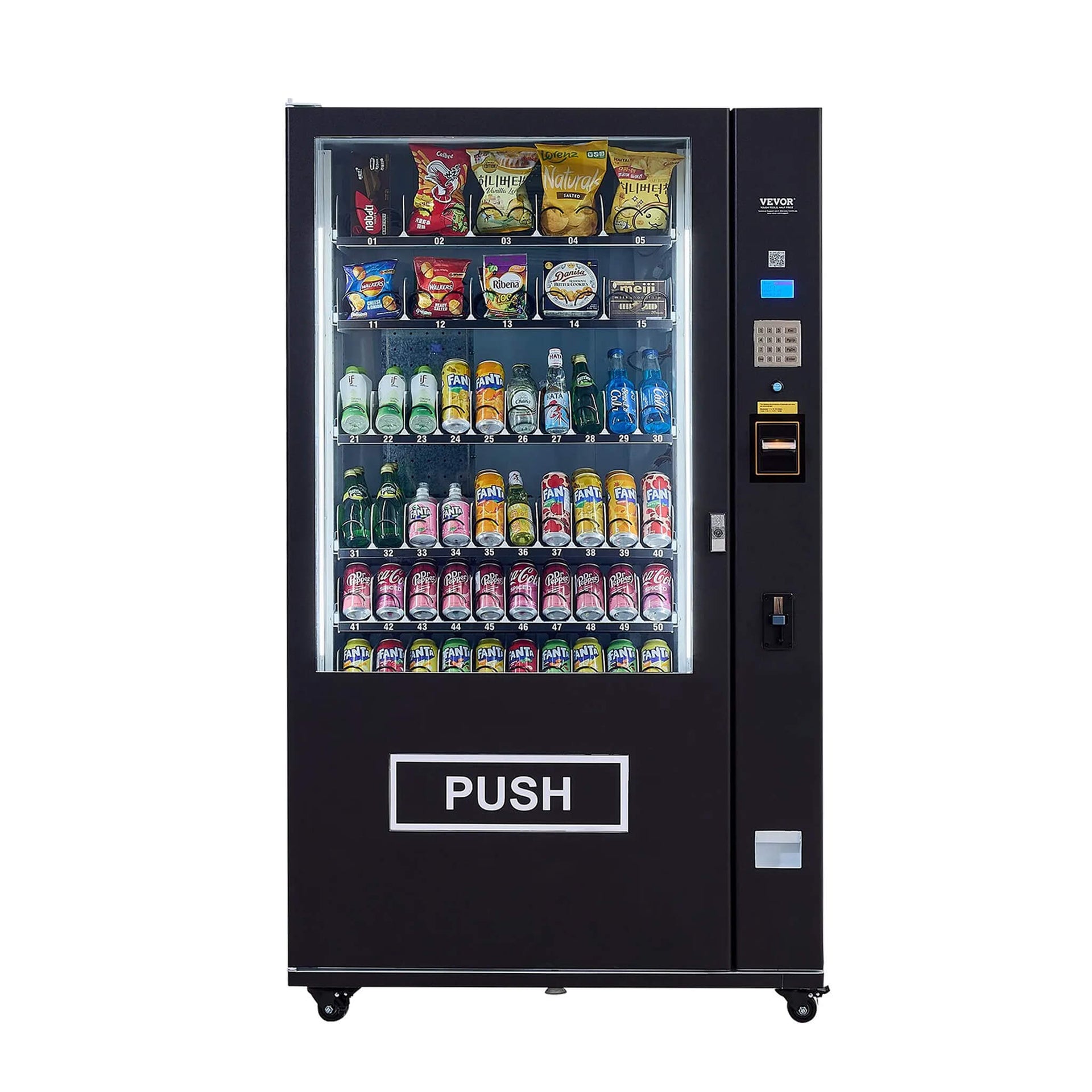 Premium 60-Slot Combo Vending Machine With ICT Bill And Coin Acceptor (SAK31842)