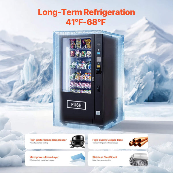 Premium 60-Slot Combo Vending Machine With ICT Bill And Coin Acceptor (SAK31842)