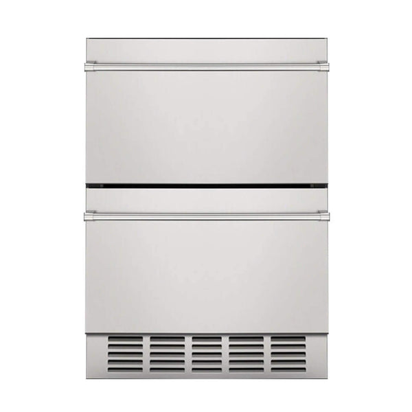 Premium 5.3 Cu.Ft Double Drawer Stainless Steel Built-In Wine Beverage Undercounter Refrigerator (SAK92576)