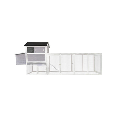 Large Heavy-Duty 113-Inch Outdoor Anti-UV Waterproof Wooden Chicken Coop Hen House (SAK32684)