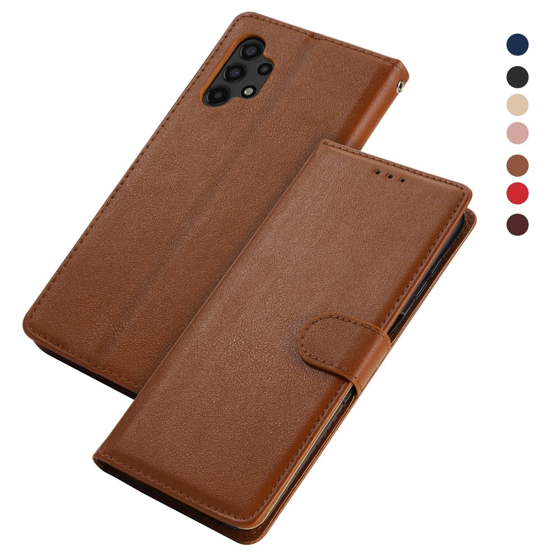 Premium PU /  Leather Case Magnetic Closure Protective Flip Wallet Case Cover Leather Case for Xiaomi Redmi Note 11S 10 10S 9 9S 9T 8T 8 7 6 5 5A Pro Max 4X 9A 8A 7A 6A POCO X3 NFC Flip Wallet