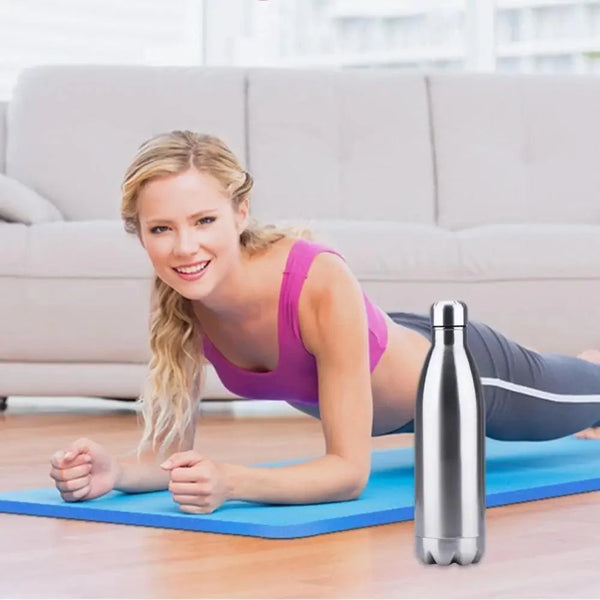 Premium Quality 350/500/750/1000ml Double-wall Creative BPA free Water Bottle Stainless Steel Beer Tea Coffee Portable Sport Vacuum thermos