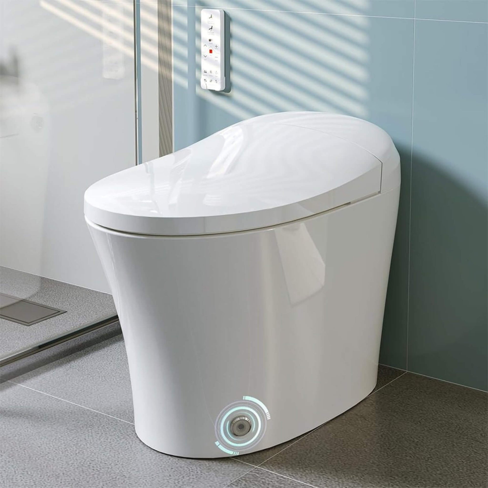 Premium Smart Heated Tankless Bidet Toilet With Dual Flush System (SAK10485)